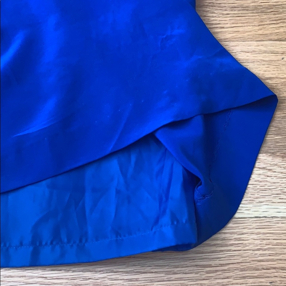 📍FINAL SALE📍Silk colorblock 💙💚Vintage - Picture 8 of 16